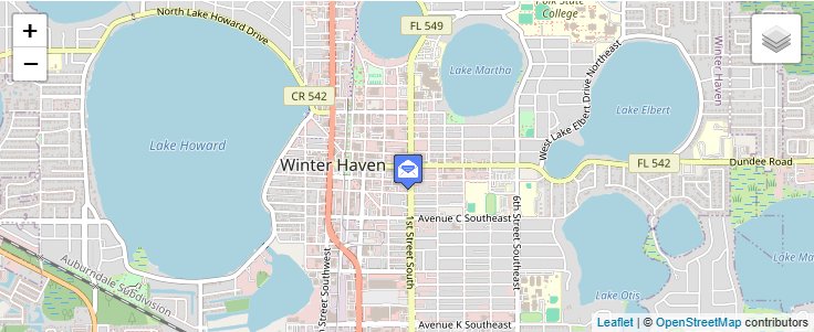 Map of ZIP Code 33883 in Winter Haven, FL — click to open interactive map