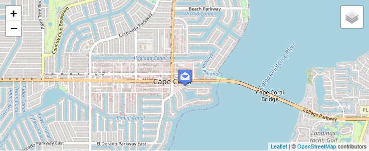 Map of ZIP Code 33910 in Cape Coral, FL — click to open interactive map