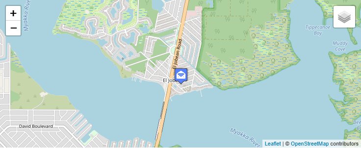 Map of ZIP Code 33927 in El Jobean, FL — click to open interactive map