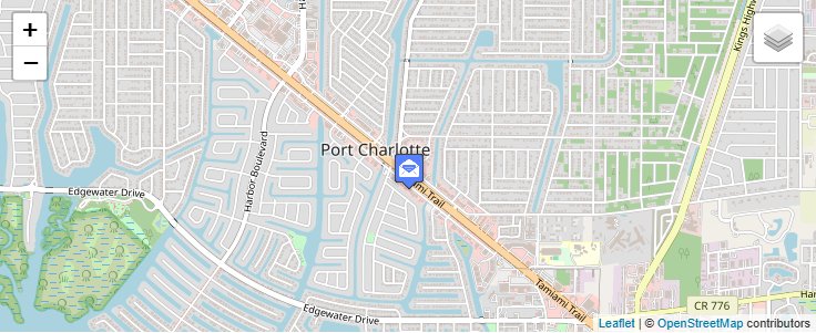 Map of ZIP Code 33949 in Port Charlotte, FL — click to open interactive map