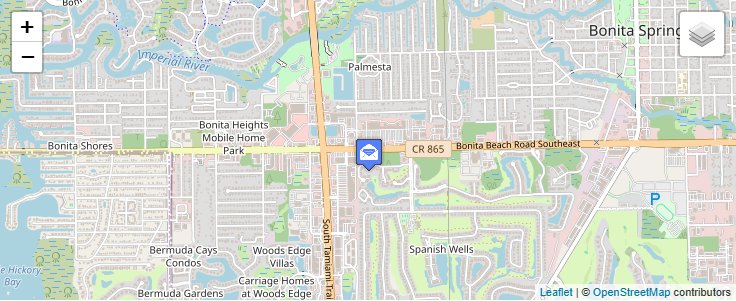 Map of ZIP Code 34133 in Bonita Springs, FL — click to open interactive map