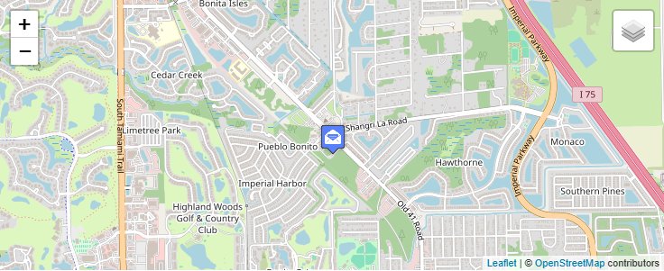 Map of ZIP Code 34136 in Bonita Springs, FL — click to open interactive map