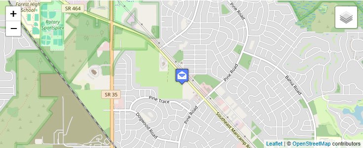 Map of ZIP Code 34483 in Ocala, FL — click to open interactive map