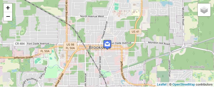 Map of ZIP Code 34605 in Brooksville, FL — click to open interactive map