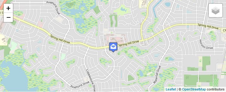 Map of ZIP Code 34611 in Spring Hill, FL — click to open interactive map