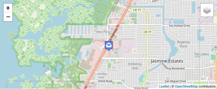 Map of ZIP Code 34673 in Port Richey, FL — click to open interactive map