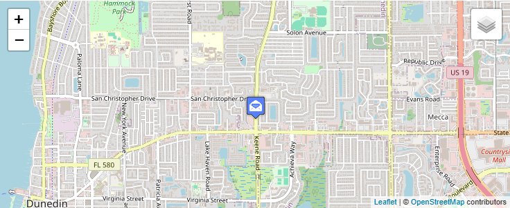 Map of ZIP Code 34697 in Dunedin, FL — click to open interactive map