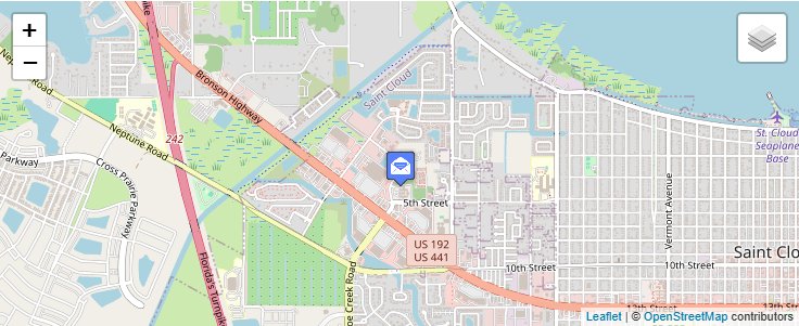 Map of ZIP Code 34770 in Saint Cloud, FL — click to open interactive map
