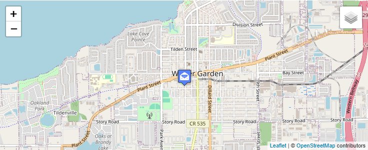 Map of ZIP Code 34777 in Winter Garden, FL — click to open interactive map