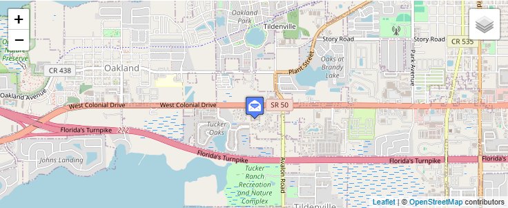 Map of ZIP Code 34778 in Winter Garden, FL — click to open interactive map