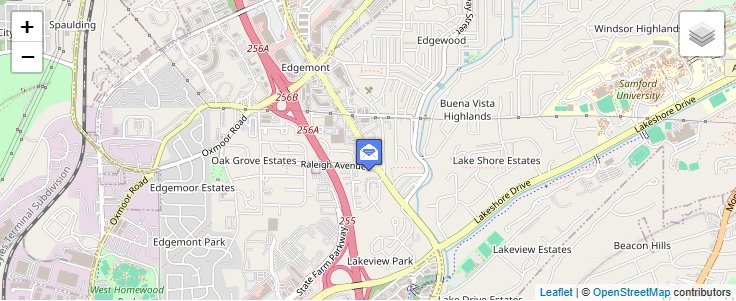 Map of ZIP Code 35219 in Birmingham, AL — click to open interactive map