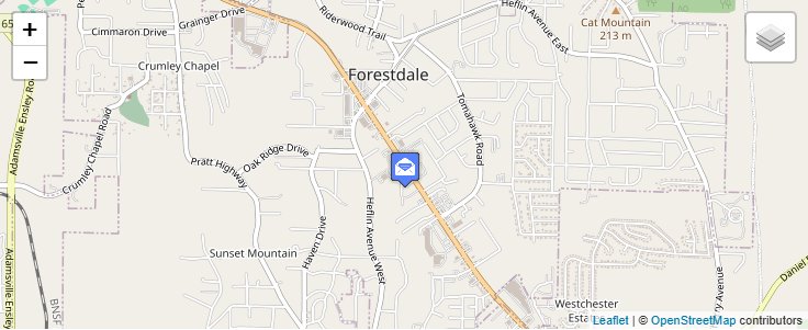 Map of ZIP Code 35231 in Birmingham, AL — click to open interactive map