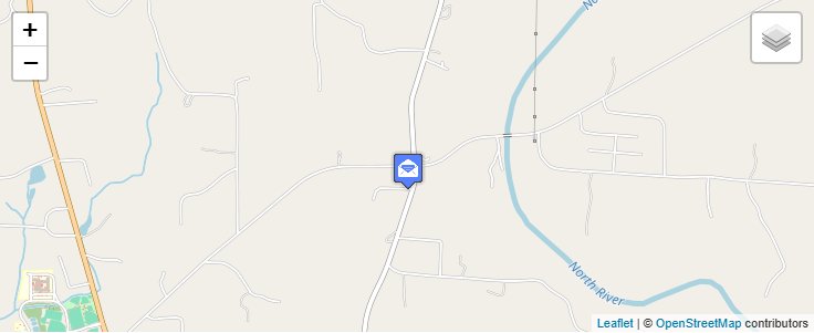 Map of ZIP Code 35482 in Samantha, AL — click to open interactive map