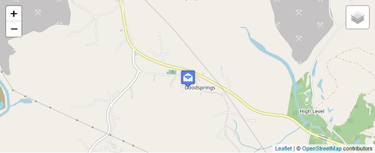 Map of ZIP Code 35560 in Goodsprings, AL — click to open interactive map