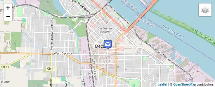 Map of ZIP Code 35602 in Decatur, AL — click to open interactive map