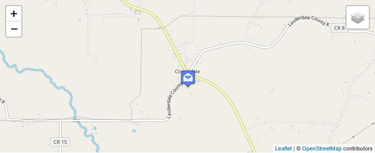 Map of ZIP Code 35617 in Cloverdale, AL — click to open interactive map