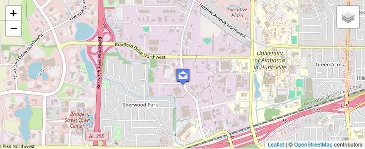 Map of ZIP Code 35893 in Huntsville, AL — click to open interactive map