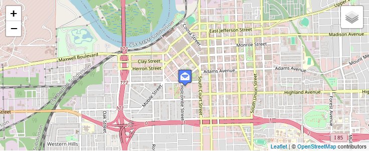 Map of ZIP Code 36135 in Montgomery, AL — click to open interactive map