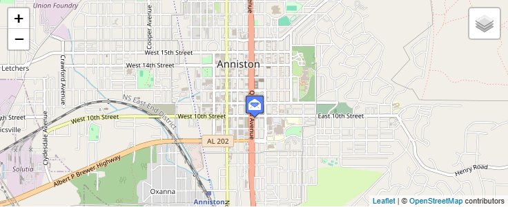 Map of ZIP Code 36257 in De Armanville, AL — click to open interactive map