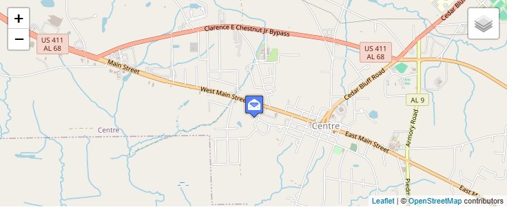 Map of ZIP Code 36275 in Spring Garden, AL — click to open interactive map