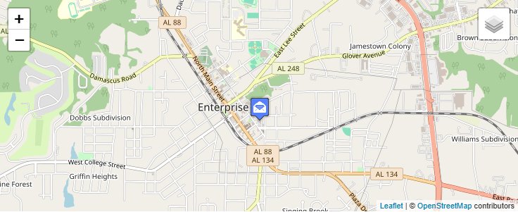 Map of ZIP Code 36331 in Enterprise, AL — click to open interactive map