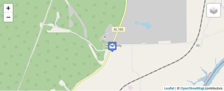 Map of ZIP Code 36859 in Holy Trinity, AL — click to open interactive map