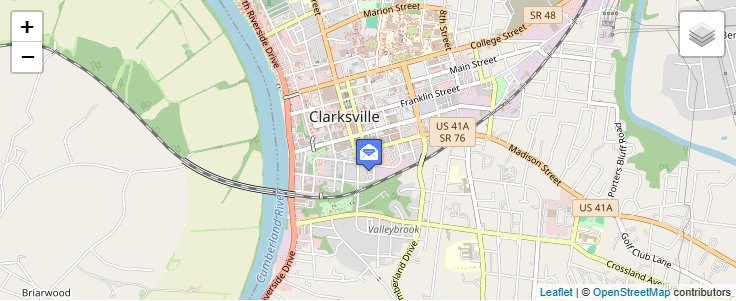 Map of ZIP Code 37041 in Clarksville, TN — click to open interactive map