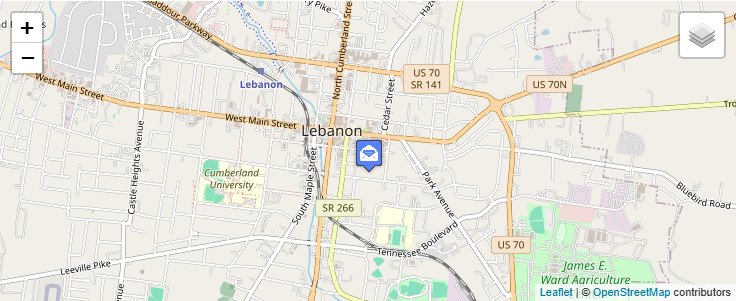 Map of ZIP Code 37088 in Lebanon, TN — click to open interactive map