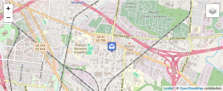 Map of ZIP Code 37224 in Nashville, TN — click to open interactive map