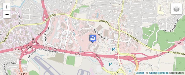 Map of ZIP Code 37229 in Nashville, TN — click to open interactive map