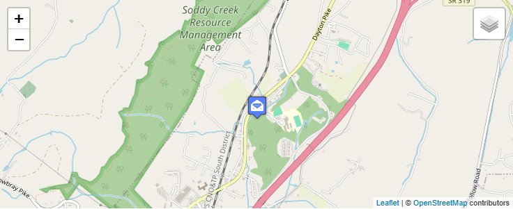 Map of ZIP Code 37384 in Soddy Daisy, TN — click to open interactive map