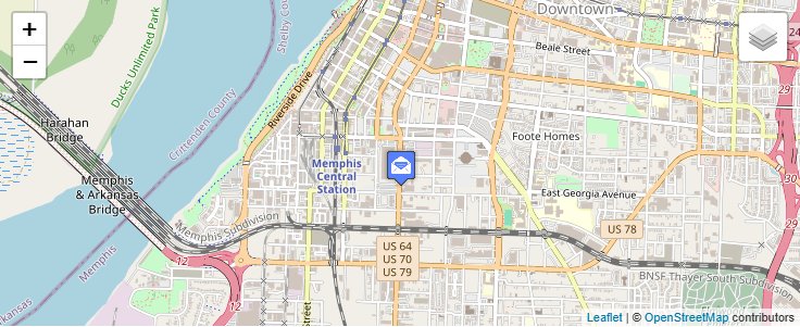 Map of ZIP Code 37544 in Memphis, TN — click to open interactive map