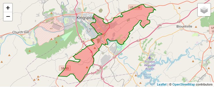 ZIP Code 37664 - Kingsport, Tennessee | Map, Demographics, Income