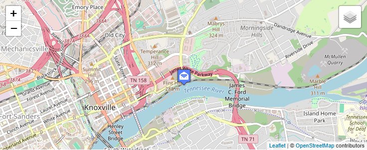 Map of ZIP Code 37997 in Knoxville, TN — click to open interactive map