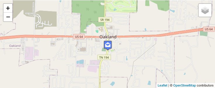 Map of ZIP Code 38048 in Macon, TN — click to open interactive map