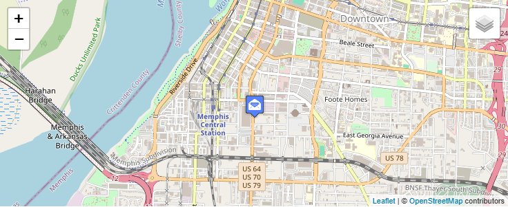 Map of ZIP Code 38150 in Memphis, TN — click to open interactive map
