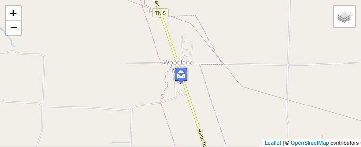 Map of ZIP Code 38271 in Woodland Mills, TN — click to open interactive map