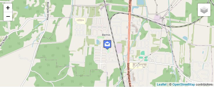 Map of ZIP Code 38314 in Jackson, TN — click to open interactive map