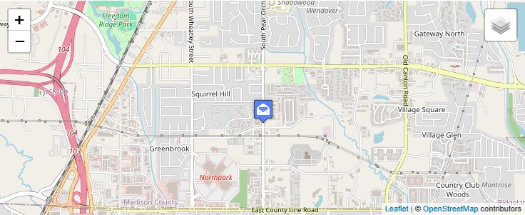 Map of ZIP Code 39158 in Ridgeland, MS — click to open interactive map