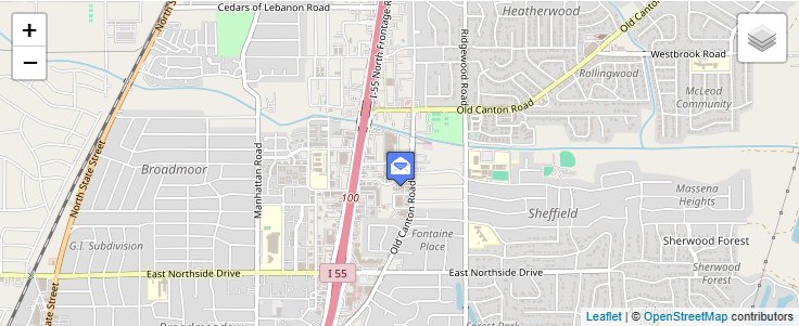 Map of ZIP Code 39236 in Jackson, MS — click to open interactive map