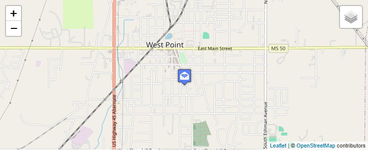 Map of ZIP Code 39754 in Montpelier, MS — click to open interactive map