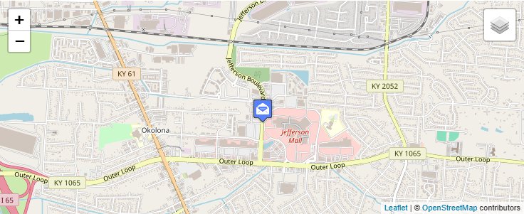 Map of ZIP Code 40259 in Louisville, KY — click to open interactive map