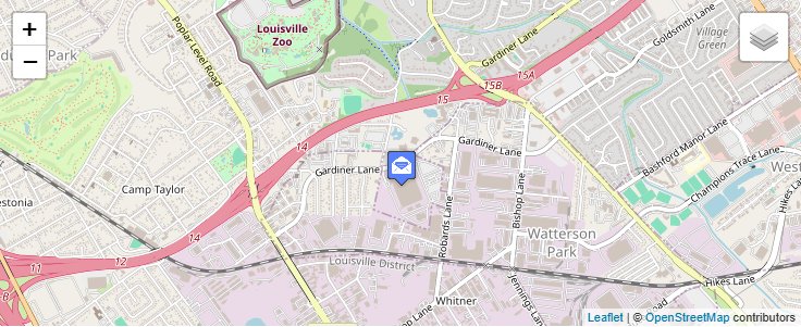 Map of ZIP Code 40290 in Louisville, KY — click to open interactive map