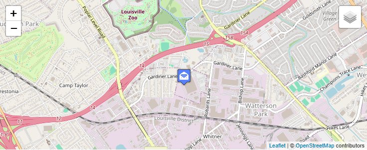 Map of ZIP Code 40294 in Louisville, KY — click to open interactive map