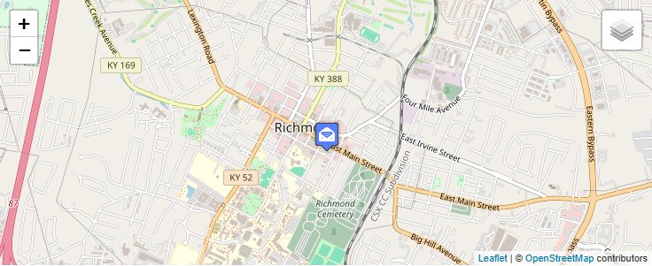 Map of ZIP Code 40476 in Richmond, KY — click to open interactive map