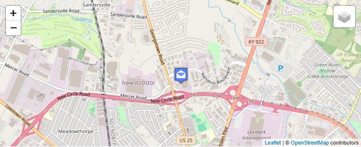 Map of ZIP Code 40582 in Lexington, KY — click to open interactive map