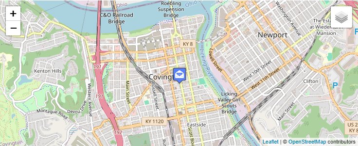 Map of ZIP Code 41012 in Covington, KY — click to open interactive map