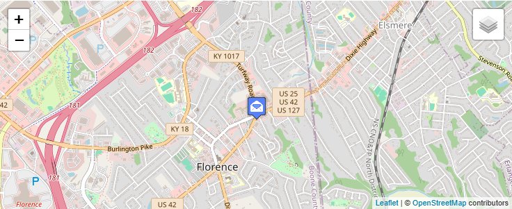 Map of ZIP Code 41022 in Florence, KY — click to open interactive map