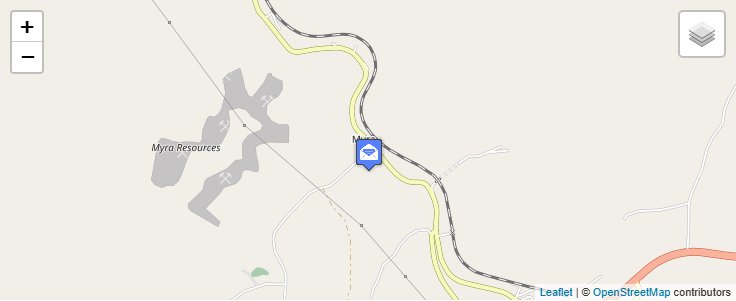 Map of ZIP Code 41549 in Myra, KY — click to open interactive map