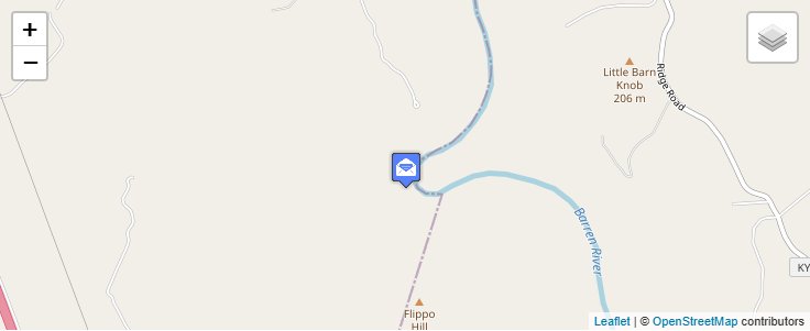 Map of ZIP Code 42288 in Woodbury, KY — click to open interactive map